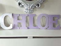 Image 5 of Wood letters,Nursery wall decor,Wood wall name,Child wood wall letters,6 COLOURS