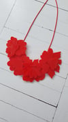 ogrlica CVET - RDEČA // BLOSSOM necklace - RED