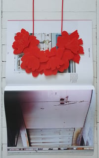 Image 4 of ogrlica CVET - RDEČA // BLOSSOM necklace - RED