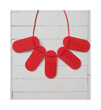 Image 1 of ogrlica GOTIK - RDEČA // GOTIK necklace - RED