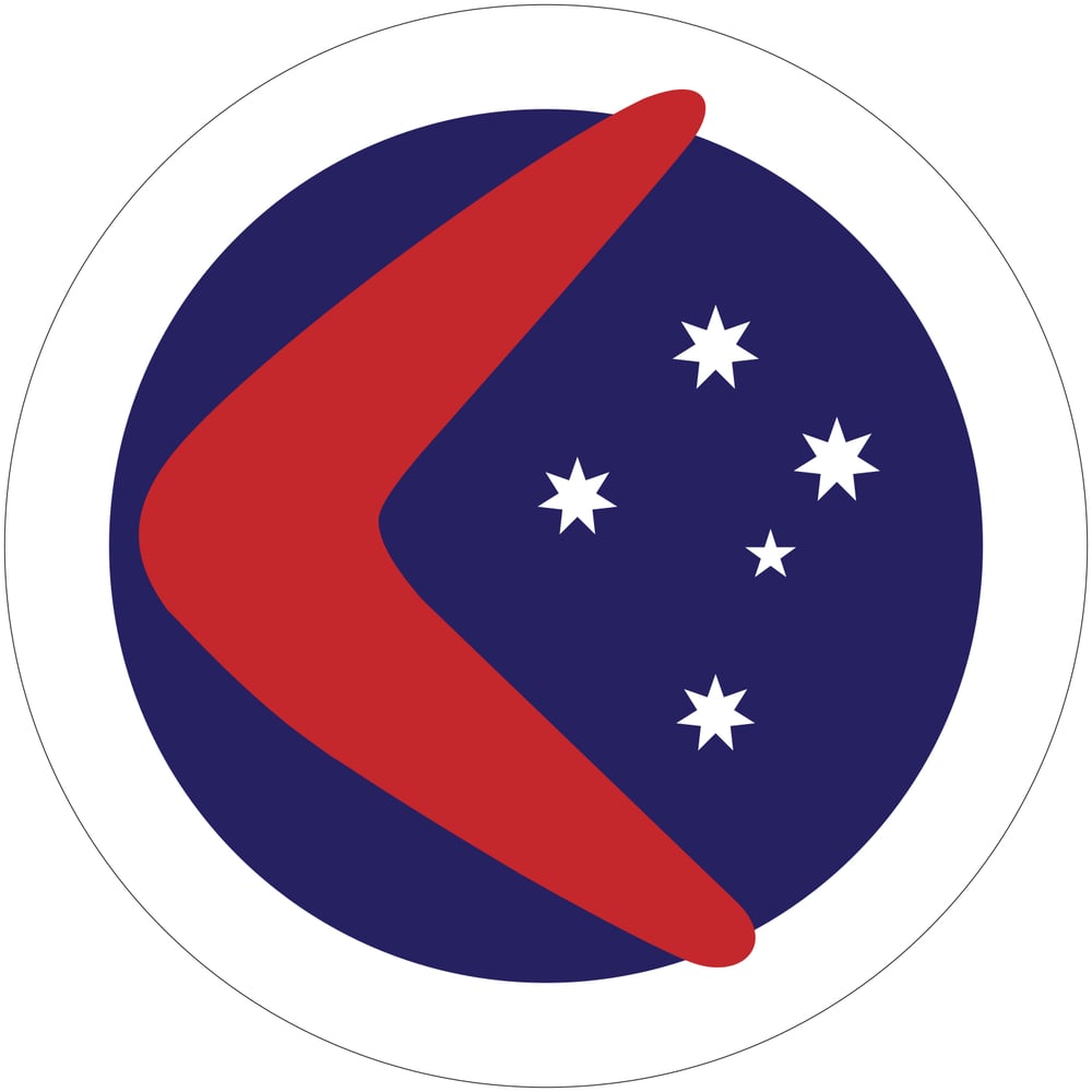 Image of 4" Round Australian Sticker