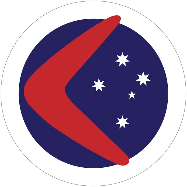 Image of 4" Round Australian Sticker