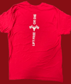 Red T-Shirt -Spine Print Vertical Logo