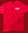Red T-Shirt -Spine Print Vertical Logo