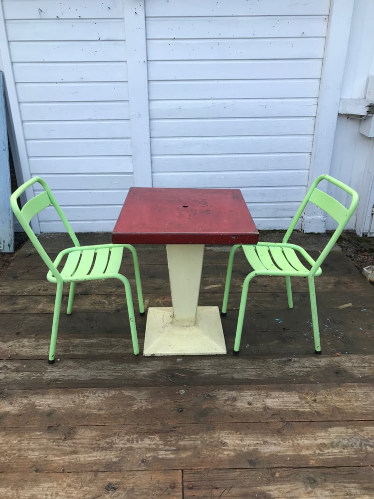 Image of Rare petite table Tolix Kub
