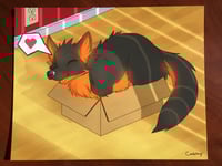Image 2 of "If it fits, I sits!" - 8" x 10" Art Print