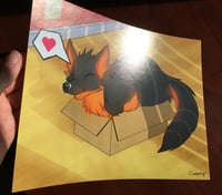 Image 3 of "If it fits, I sits!" - 8" x 10" Art Print
