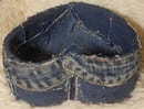 Image 3 of Tasty Raw Edge Denim Love-Li Denim Heart Dish
