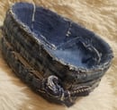 Image 2 of Tasty Raw Edge Denim Love-Li Denim Heart Dish