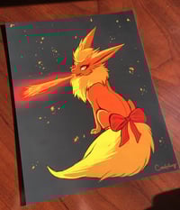 Image 2 of Femme "Fluffy Fire Fox" - 8" x 10" Art Print