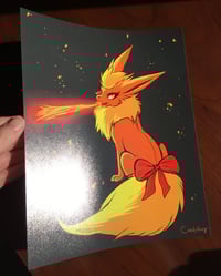 Image 3 of Femme "Fluffy Fire Fox" - 8" x 10" Art Print