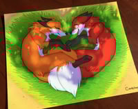 Image 2 of Fox Love - 8" x 10" Art Print