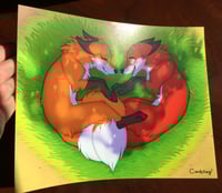 Image 3 of Fox Love - 8" x 10" Art Print