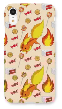 Image 2 of "Fluffy Fire Fox" - iPhone XR Slim Case with Matte Finish
