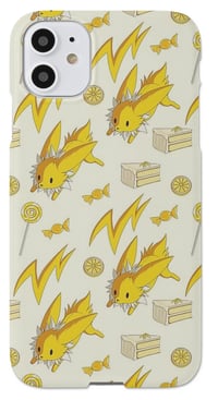 Image 2 of "Electric Spiky Fox" - iPhone 11 Slim Case with Glossy Finish