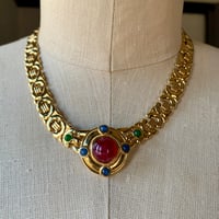 Image 2 of Trifari Gripoix Necklace