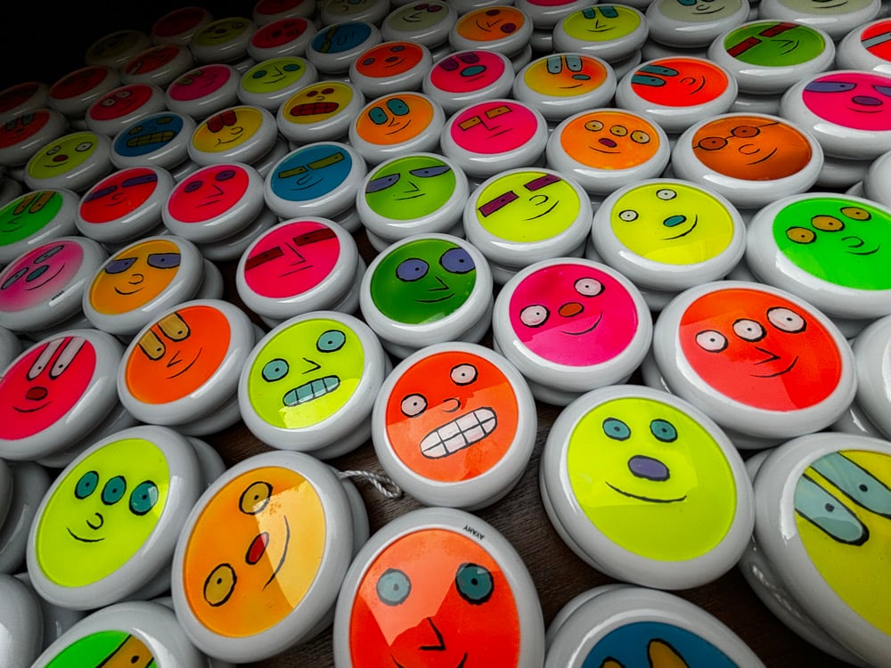 Duncan ProYo handpainted NEON Yo-Yos / BigYoYoArt