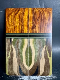 Image 2 of Desert Ironwood & Camo G-carta Segmented Knife Scales