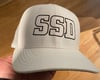 Nike White FittedLimited Edition-Nike Classic 99 Hat with SSD Black Outline Logo