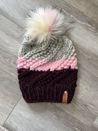 Plum & Pink Sidewinder Beanie
