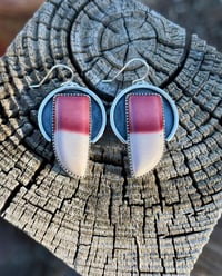 Image 2 of Mookaite Halo Earrings 