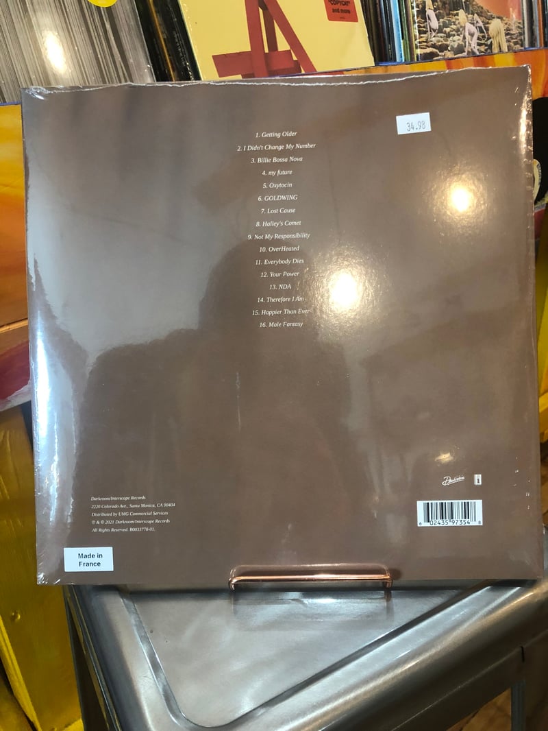 Billie eilish vinyl -  France