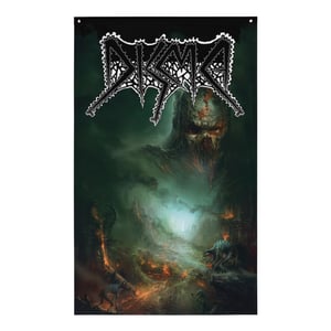 Image of DISMA - "UNWEPT IN OBLIVION" 34.5" x 56" WALL TEXTILE FLAG 