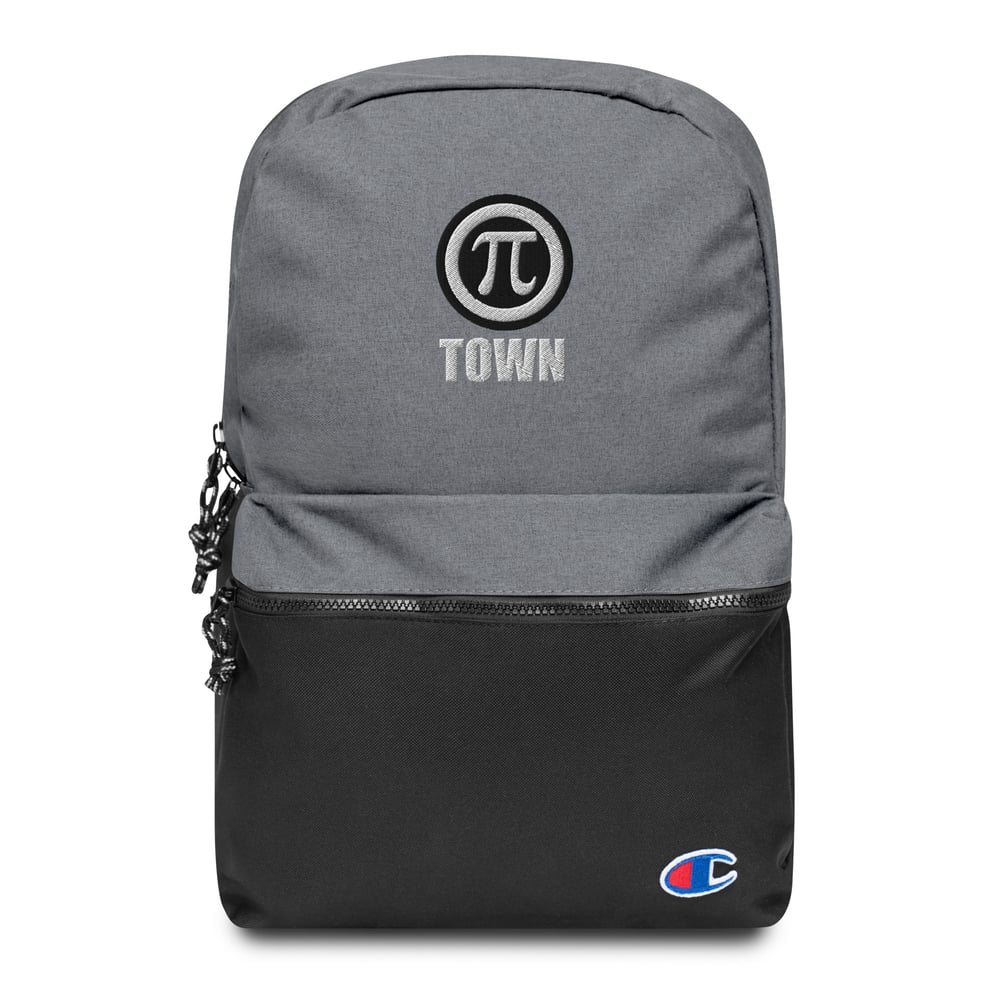 Image of Pi Town Alternate Logo Embroidered Champion Backpack OFFICIAL
