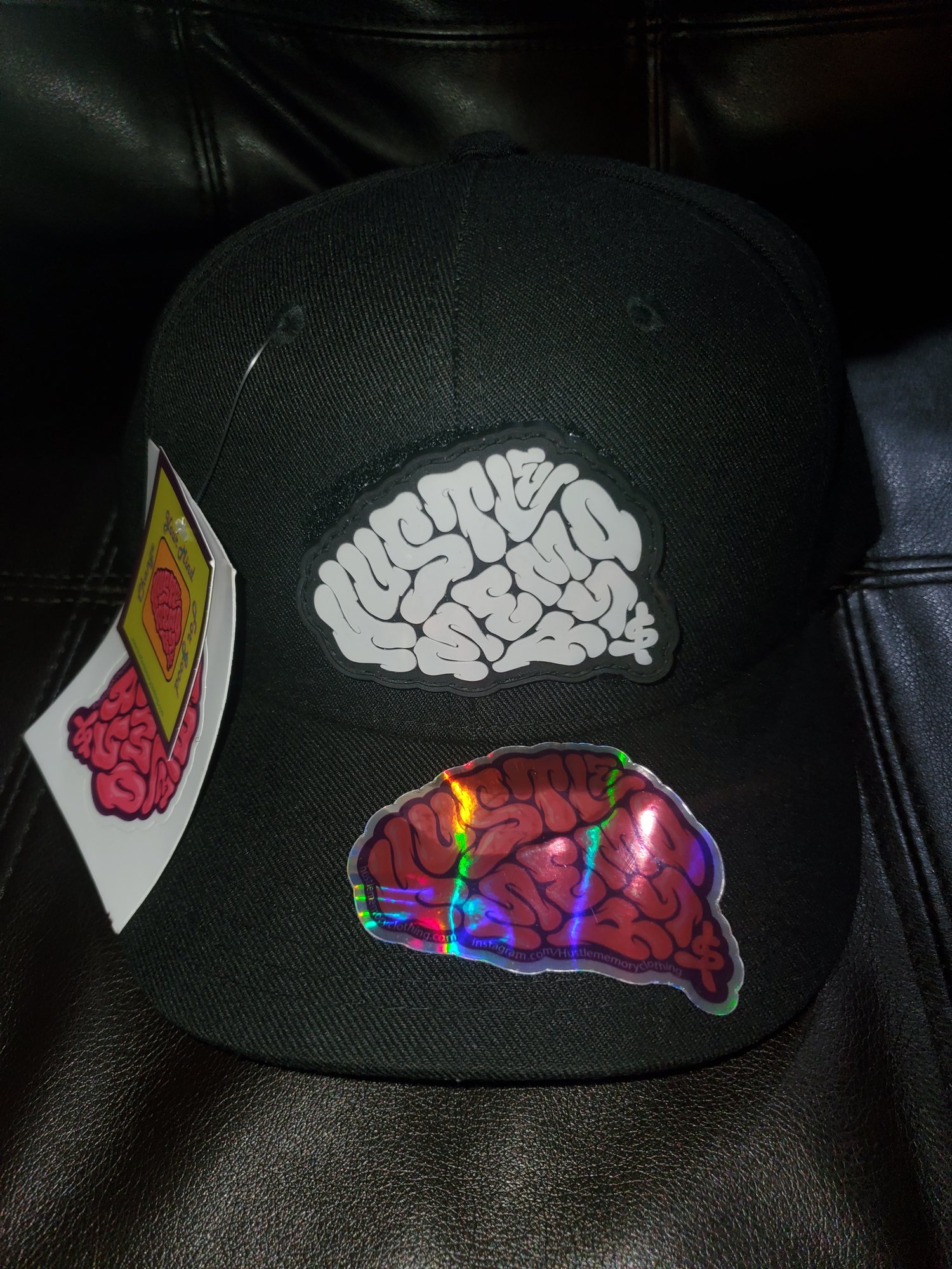 Image of Hustle Memory Strapback with detachable logo