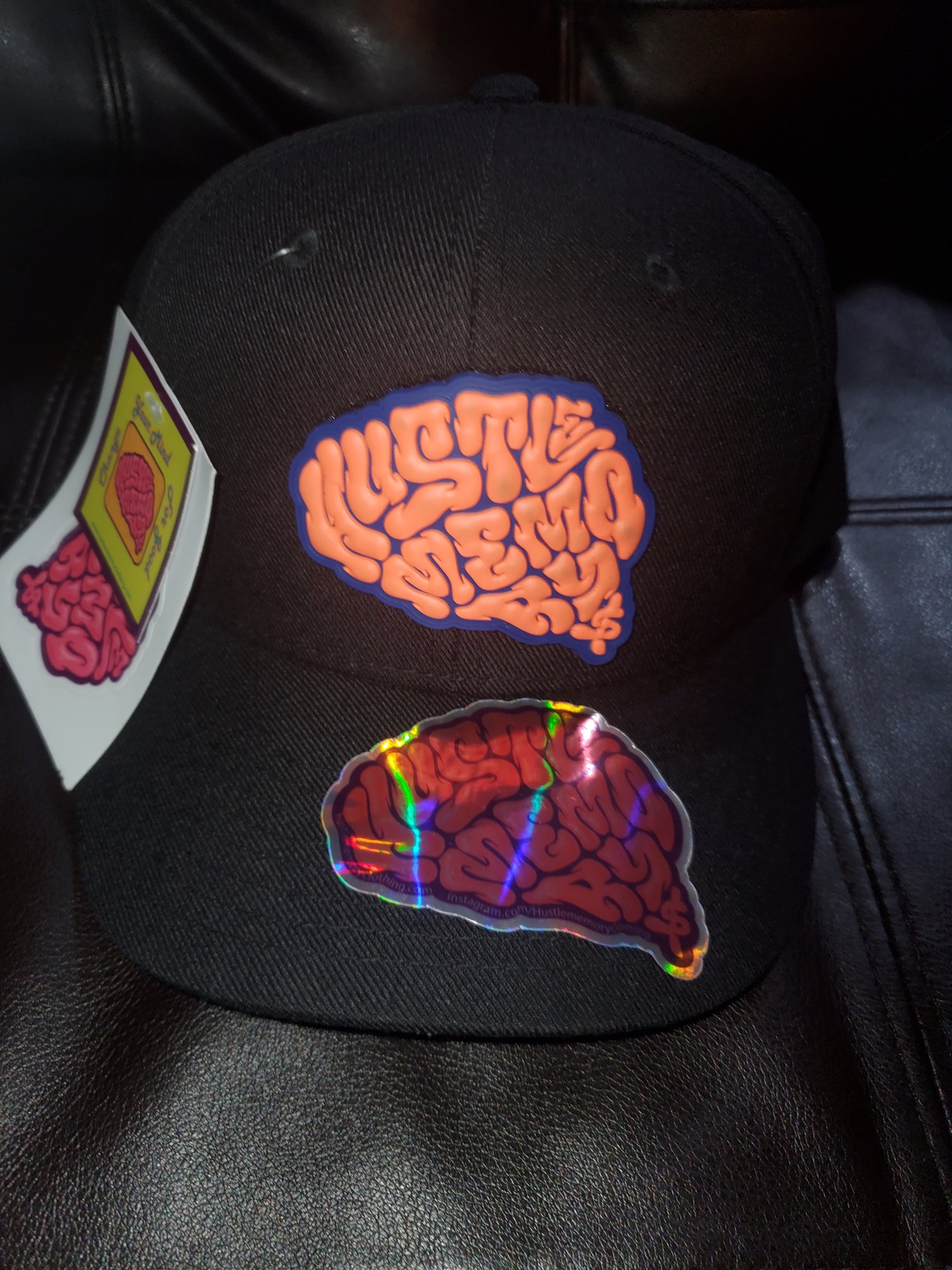 Image of Hustle Memory Strapback with detachable logo