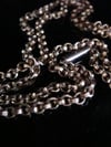 EDWARDIAN 9CT ROSE YELLOW GOLD SOLID CHAIN 20 INCHES 10.8g BAREL CLASP AND TAG