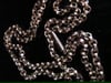 EDWARDIAN 9CT ROSE YELLOW GOLD SOLID CHAIN 20 INCHES 10.8g BAREL CLASP AND TAG