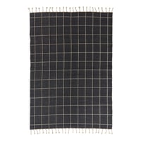 Image 2 of Reversible Grid Rug Offwhite / Anthracite by OYOY