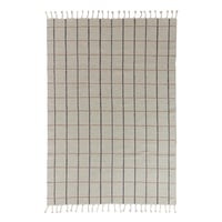 Image 1 of Reversible Grid Rug Offwhite / Anthracite by OYOY