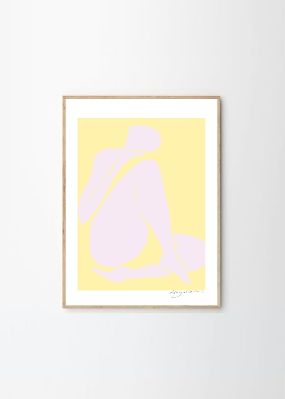 Image of 'Lilac Intimacy' framed art print by Tiny Stories