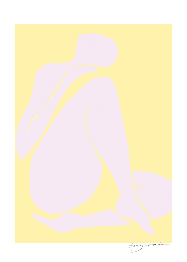 Image of 'Lilac Intimacy' framed art print by Tiny Stories