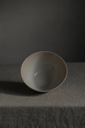 Wood Fired Shino Glazed Small Porcelain Bowl