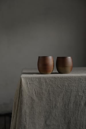 Wood Fired Stoneware Rounded Beaker