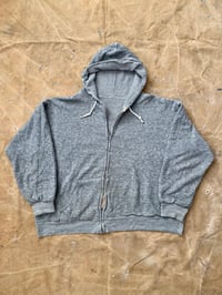 Image 2 of 60s WAFFLE ZIPPER HOODIE