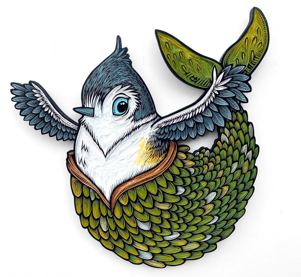Birdmaid Carving **FREE SHIPPING**