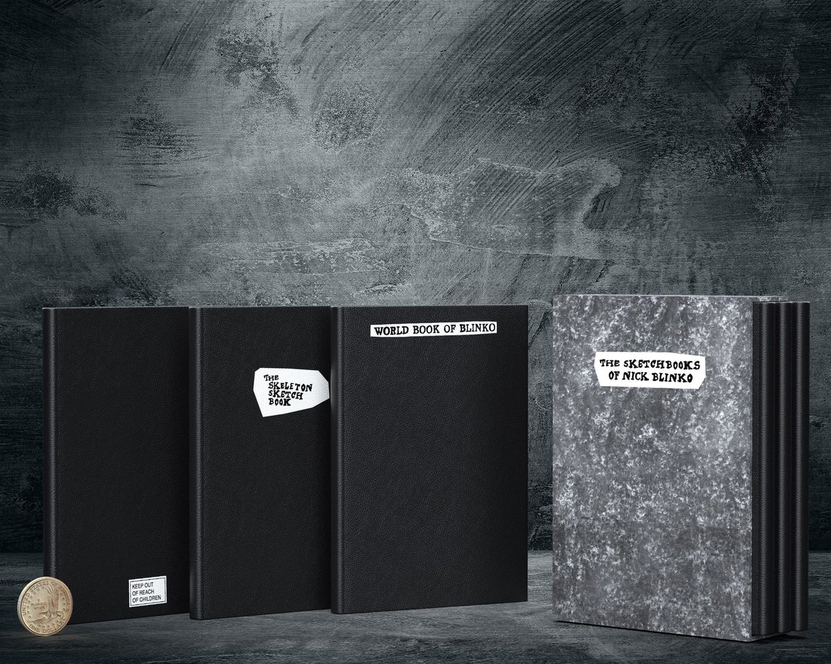 Image of The Sketchbooks of Nick Blinko - Triple Hardcover Book box set edition