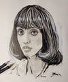 'Shelley Duvall' Ink Portrait