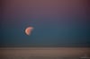 Partially-Eclipsed Setting Moon