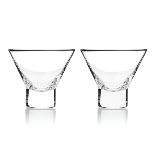 Image of STEMLESS CRYSTAL MARTINI GLASSES