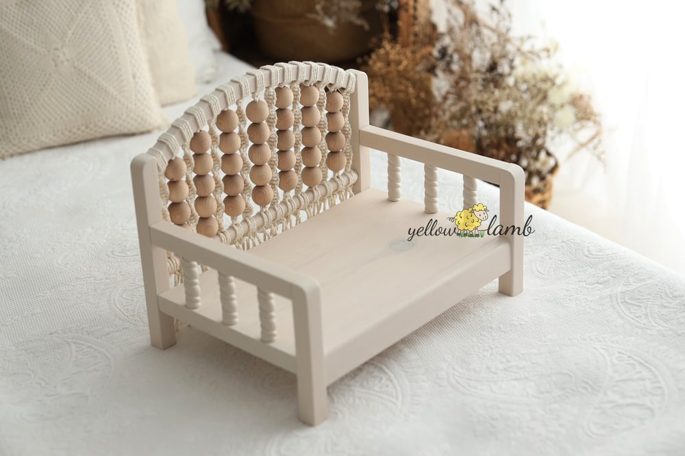 Image of « coral bench in cream - pre order »