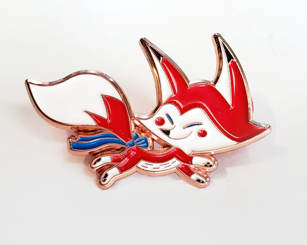 Image of Kitsune Fox Enamel Pin