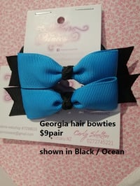 Image 3 of All Schools - Hair Bow tie - Georgia