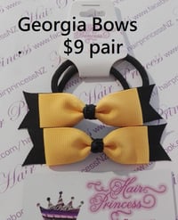 Image 2 of All Schools - Hair Bow tie - Georgia