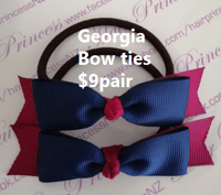 Image 1 of All Schools - Hair Bow tie - Georgia