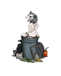 Image 1 of Trash cat (8X10)